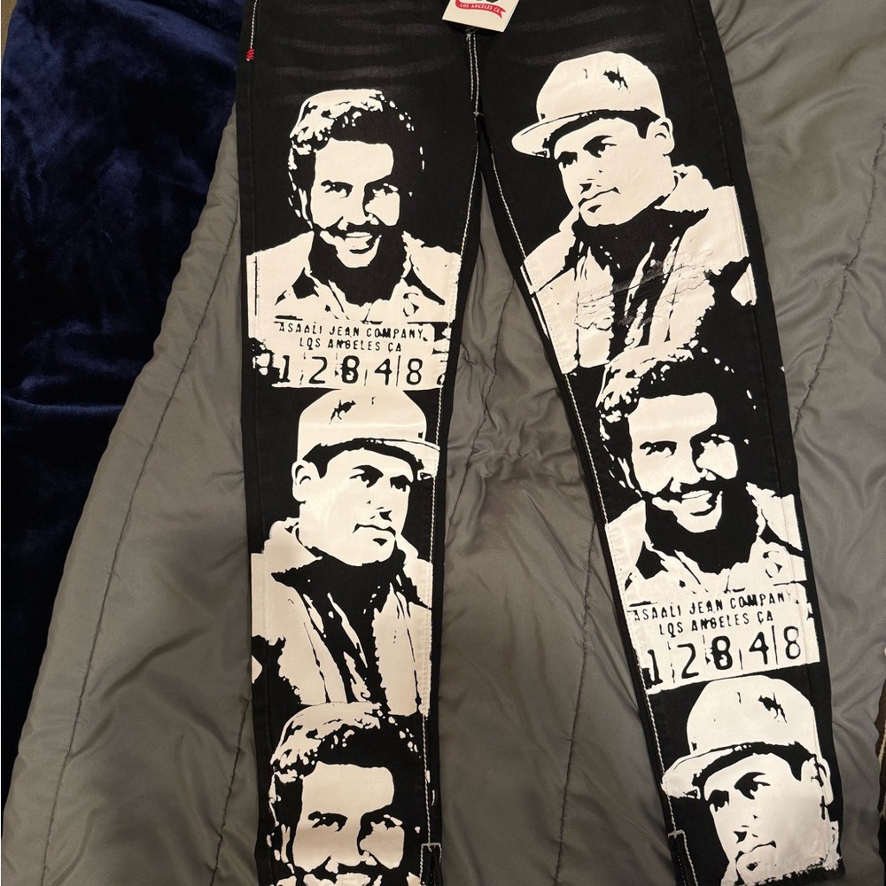 Tsagi Jean Company Black and White Graphic Men's Pants